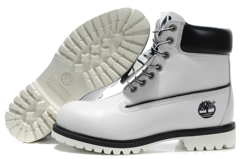 Outlet skv3w mhabzr Timberland Men 6 Inch Boots White Black